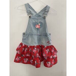 Little girls denim overall dress Betsey Johnson size 5